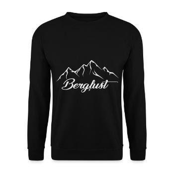 Lustiger Wander Spruch Damen Geschenk Berg Wandern - Unisex Pullover - Schwarz - Vorne - Alina (178cm) & Michal (187cm)
