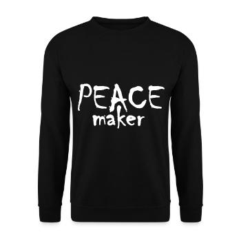 Peace Maker - Unisex Sweatshirt - black - Front - Alina (178cm) & Michal (187cm)