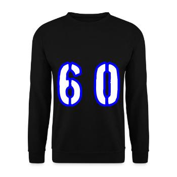 60 Number Symbol - Unisex Sweatshirt - black - Front - Alina (178cm) & Michal (187cm)