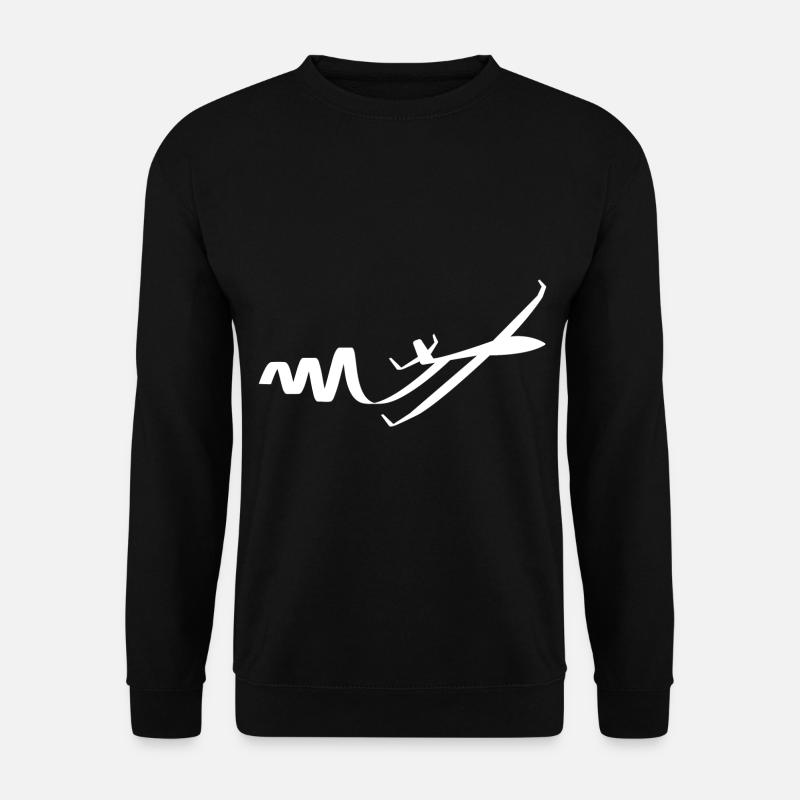 Segelflugzeug - Unisex Pullover - Schwarz
