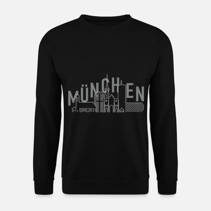 T-shirt Munich Skyline - Sweat-shirt Unisexe - noir