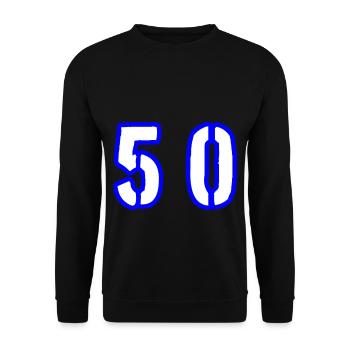 Symbole de 50 chiffres - Sweat-shirt Unisexe - noir - Devant - Alina (178cm) & Michal (187cm)