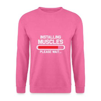 Install muscles - Unisex Sweatshirt - pink - Front