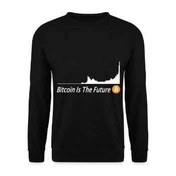 Bitcoin cours Bitcoin Is The Future Bitcoin Button - Sweat-shirt Unisexe - noir - Devant - Alina (178cm) & Michal (187cm)