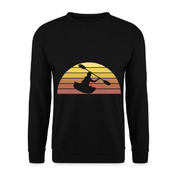 Paddel Kanusport - Unisex Pullover - Schwarz - Vorne - Alina (178cm) & Michal (187cm)