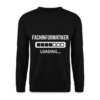 Fachinformatiker Azubi Geburtstag Weihnachten Idee - Unisex Pullover - Schwarz - Vorne - Alina (178cm) & Michal (187cm)
