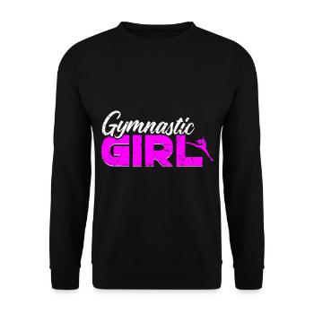Gymnastique Gymnastique Acrobatie Filles - Sweat-shirt Unisexe - noir - Devant - Alina (178cm) & Michal (187cm)