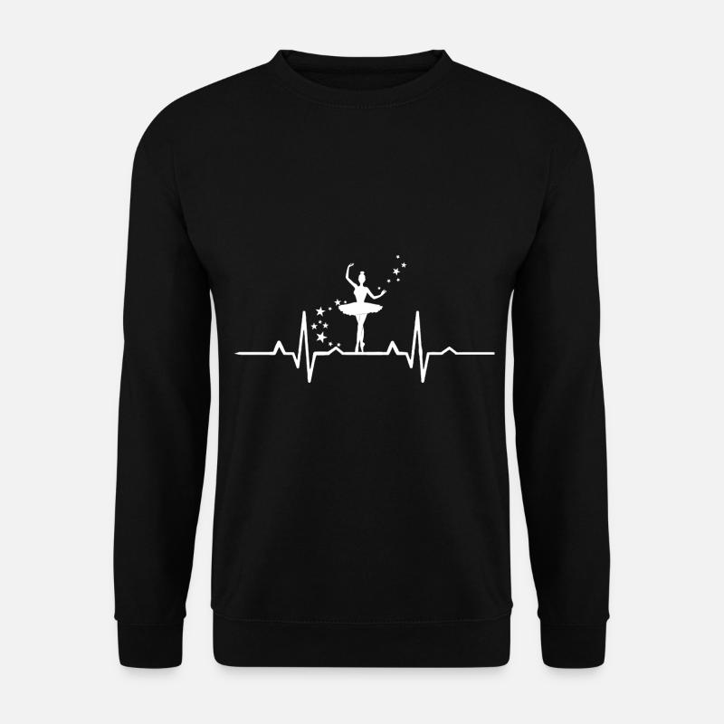 Ballet Heartbeat Ballet Dancer - Unisex Sweatshirt - black