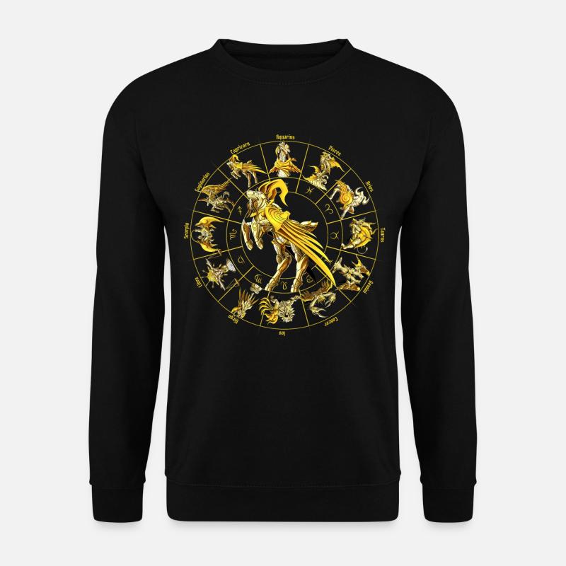 Sternzeichen Göttliche Steinbock Rüstung - Unisex Pullover - Schwarz