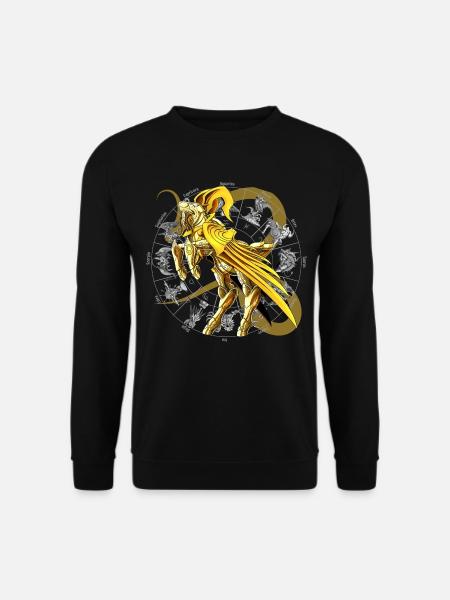 Steinbock Zodiac Göttliche Rüstung - Unisex Pullover - Schwarz