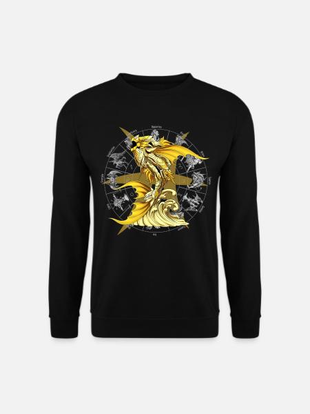 Armure divine du zodiaque des Poissons - Sweat-shirt Unisexe - noir