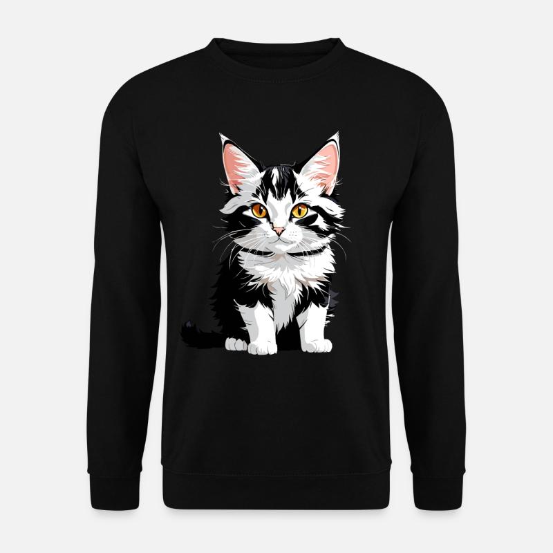 Süßes Kätzchen - Unisex Pullover - Schwarz