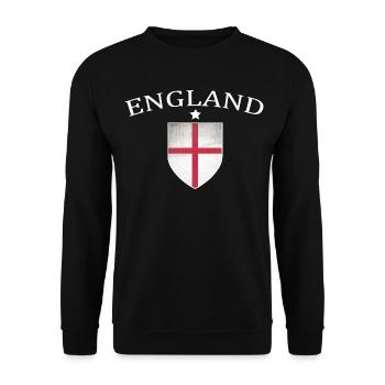 England - Unisex Pullover - Schwarz - Vorne - Alina (178cm) & Michal (187cm)