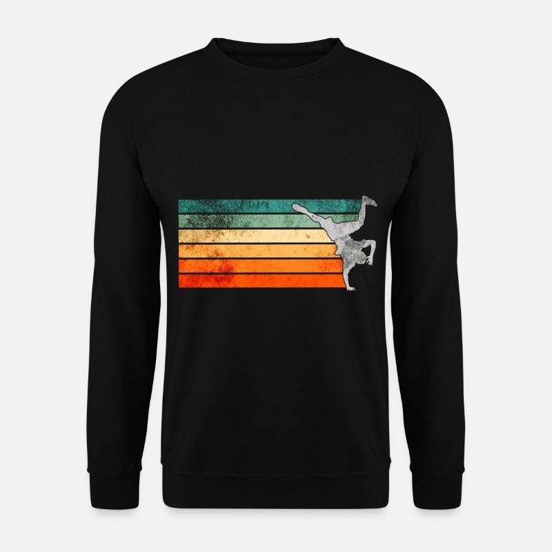 Retro Breakdance Breakdancer - Unisex Sweatshirt - black