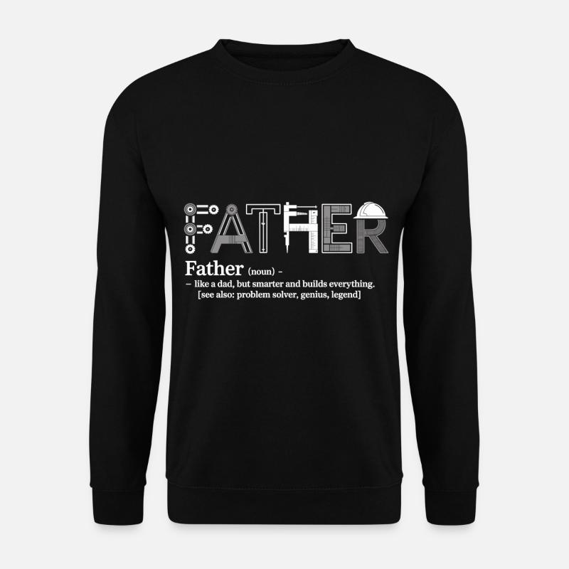 Father: The problem solver - Unisex Sweatshirt - black