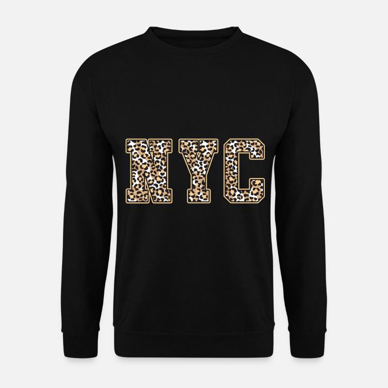 New York Leo Muster - Unisex Pullover - Schwarz
