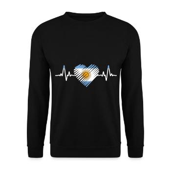 Argentine - Sweat-shirt Unisexe - noir - Devant - Alina (178cm) & Michal (187cm)