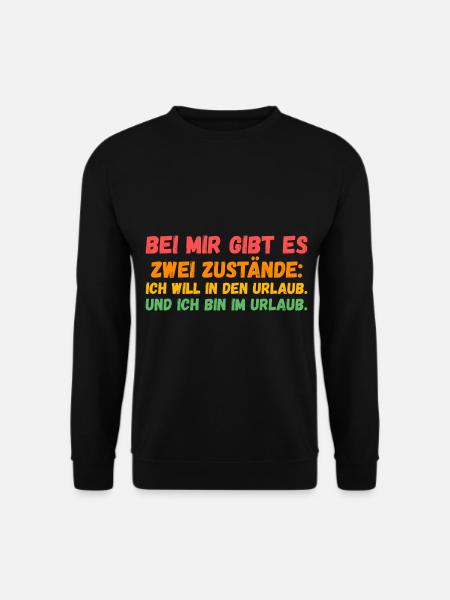 Sommerurlaub Urlauber Urlaub - Unisex Pullover - Schwarz