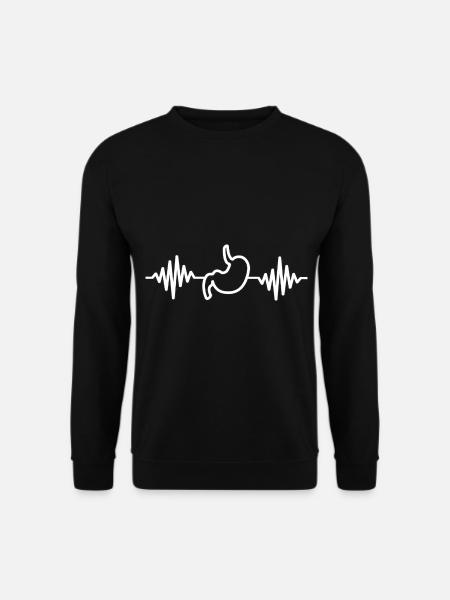 Tummy Ache Survivor Beat Line - Unisex Sweatshirt - black