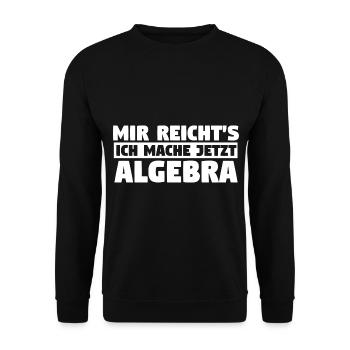 Mathematik Mathe Rechnen Algebra - Unisex Pullover - Schwarz - Vorne - Alina (178cm) & Michal (187cm)
