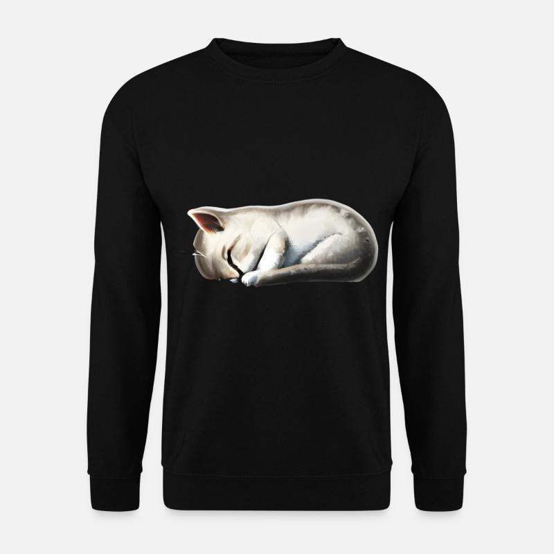 Sleeping cat - Unisex Sweatshirt - black