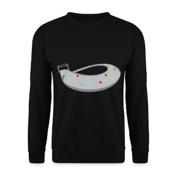 MARBLE RUN - Unisex Sweatshirt - black - Front - Alina (178cm) & Michal (187cm)