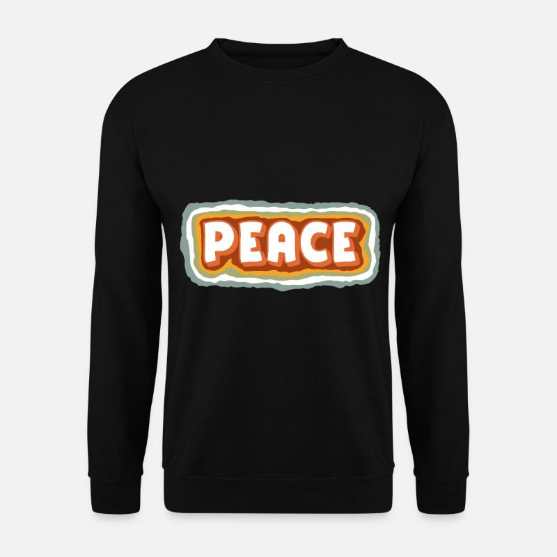 Peace - Unisex Pullover - Schwarz