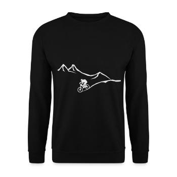 Fahrradsport am Kind und Herren im Sport Citybike - Unisex Pullover - Schwarz - Vorne - Alina (178cm) & Michal (187cm)