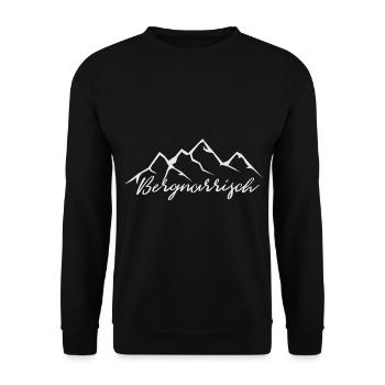 Süße Geschenke für deine Wander und Berge Freunde - Unisex Pullover - Schwarz - Vorne - Alina (178cm) & Michal (187cm)