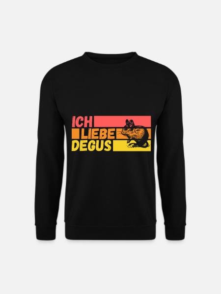 Ich Liebe Degus - Unisex Pullover - Schwarz