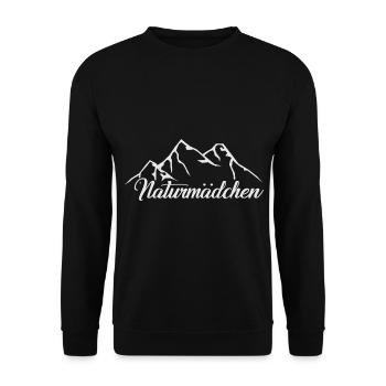 Süße Geschenke für deine Wander und Berge Freunde - Unisex Pullover - Schwarz - Vorne - Alina (178cm) & Michal (187cm)