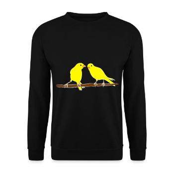 Canaris - Sweat-shirt Unisexe - noir - Devant - Alina (178cm) & Michal (187cm)