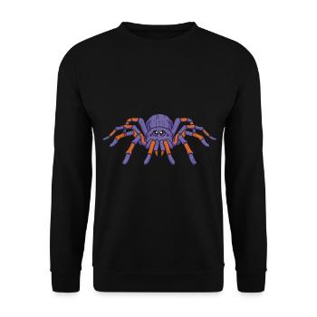 Spider Lover Spider Whisperer Arachnid Tarantula ( - Unisex Sweatshirt - black - Front - Alina (178cm) & Michal (187cm)