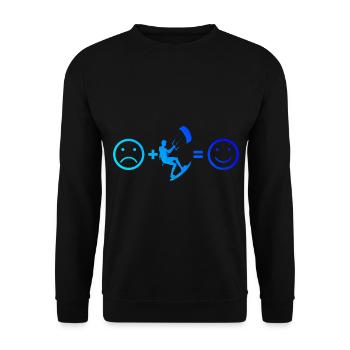 Kitesurf Femmes Hommes Kiting Kitesurfeurs - Sweat-shirt Unisexe - noir - Devant - Alina (178cm) & Michal (187cm)