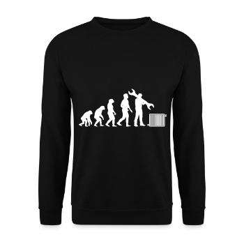 Heizungsbauer Heizungsbau Heizungsinstallateur - Unisex Pullover - Schwarz - Vorne - Alina (178cm) & Michal (187cm)
