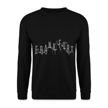 Frankfurt Skyline - Unisex Pullover - Schwarz - Vorne - Alina (178cm) & Michal (187cm)