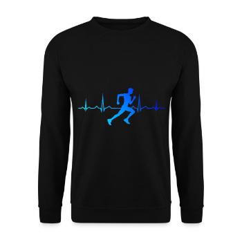 Ski de fond Jogging Hommes Course à pied - Sweat-shirt Unisexe - noir - Devant - Alina (178cm) & Michal (187cm)