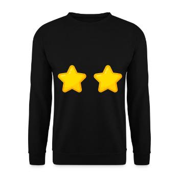 Symbole à deux étoiles 2 - Sweat-shirt Unisexe - noir - Devant - Alina (178cm) & Michal (187cm)