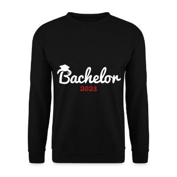 Bachelor Hut 2023 Abschluss Bachelorabschluss - Unisex Pullover - Schwarz - Vorne - Alina (178cm) & Michal (187cm)