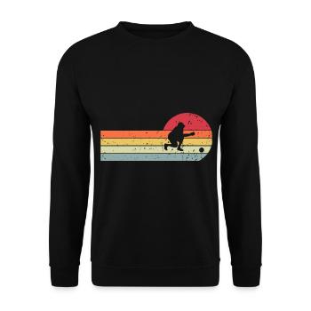 Boule Boccia Boule player - Unisex Sweatshirt - black - Front - Alina (178cm) & Michal (187cm)