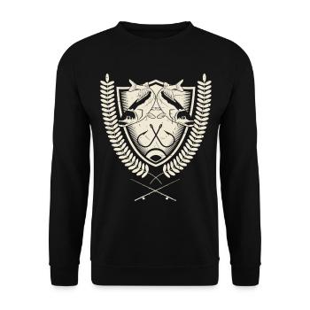 Pêcheur à la ligne pêcheur, pêche, lac, cadeau, pêche - Sweat-shirt Unisexe - noir - Devant - Alina (178cm) & Michal (187cm)