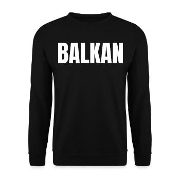 Balkan Hrvatska Apc Balkan Jebiga Hrvatska Croats - Unisex Sweatshirt - black - Front - Alina (178cm) & Michal (187cm)