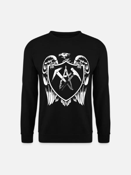 Dachdecker Adler Wappen - Unisex Pullover - Schwarz