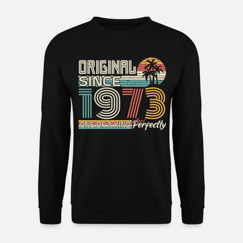 1973 Jubiläum 1973 geboren 1973 Jubiläum - Unisex Pullover - Schwarz