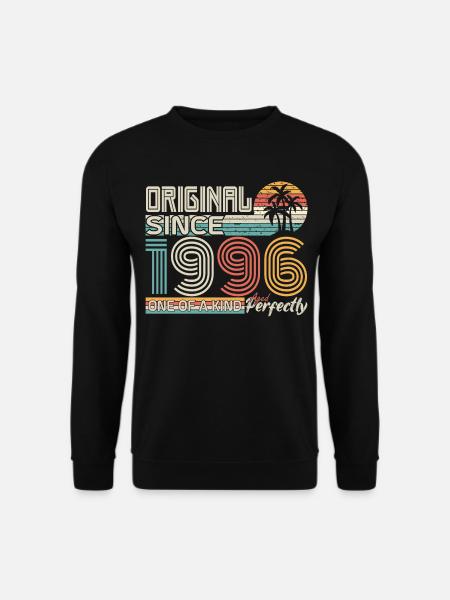 1996 Jubiläum 1996 geboren 1996 Jubiläum - Unisex Pullover - Schwarz