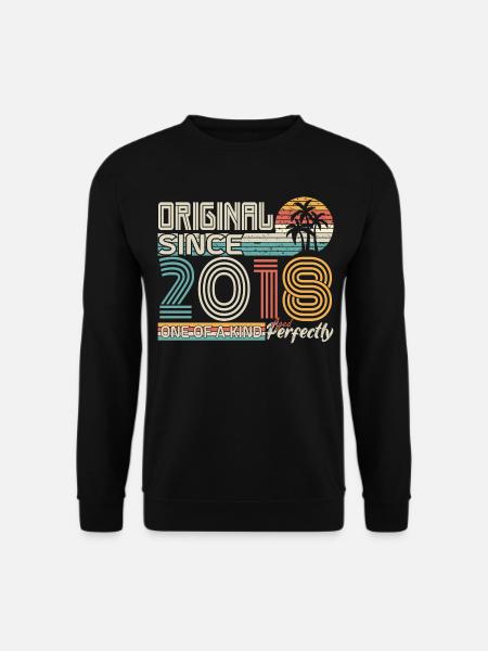 2018 Jubiläum 2018 geboren 2018 Jubiläum - Unisex Pullover - Schwarz