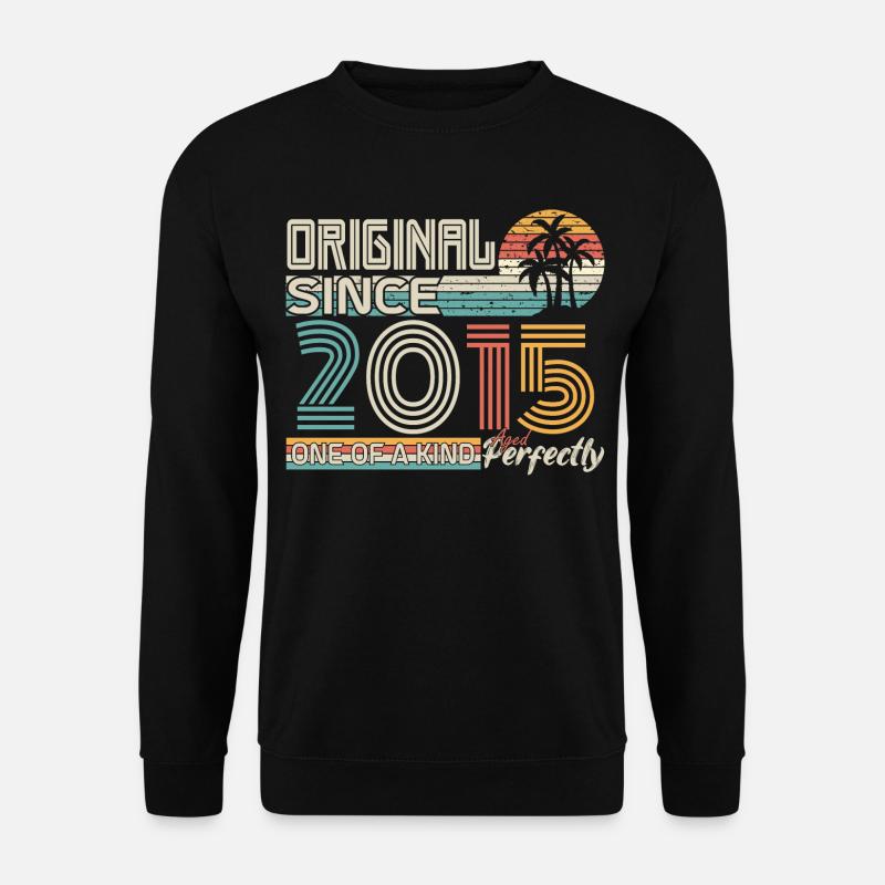 2015 Jubiläum 2015 geboren 2015 Jubiläum - Unisex Pullover - Schwarz