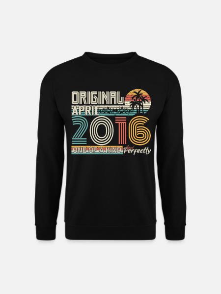 April 2016 Geburtstag April 2016 Geschenk 2016 - Unisex Pullover - Schwarz
