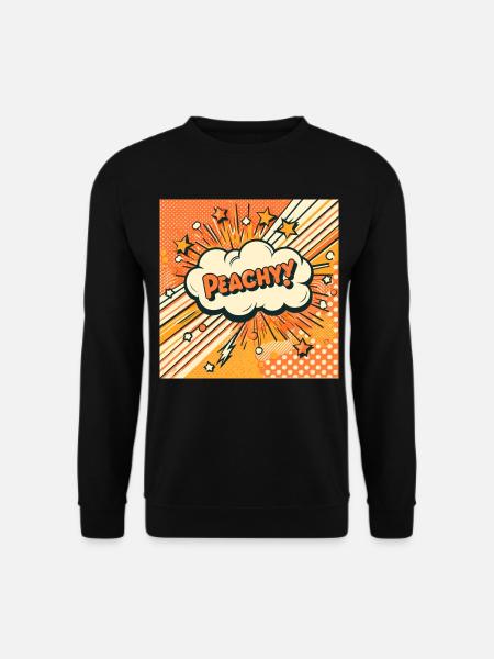 Peachy Peach - Unisex Sweatshirt - black