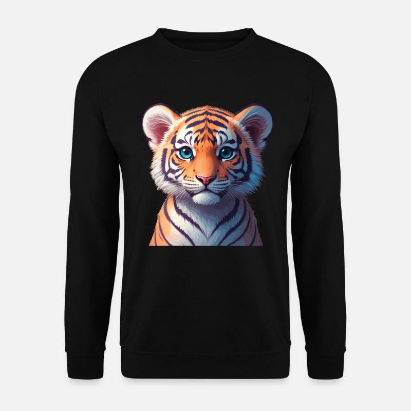Bengalische Tigerbaby - Unisex Pullover - Schwarz